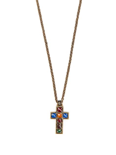 gucci cross necklace